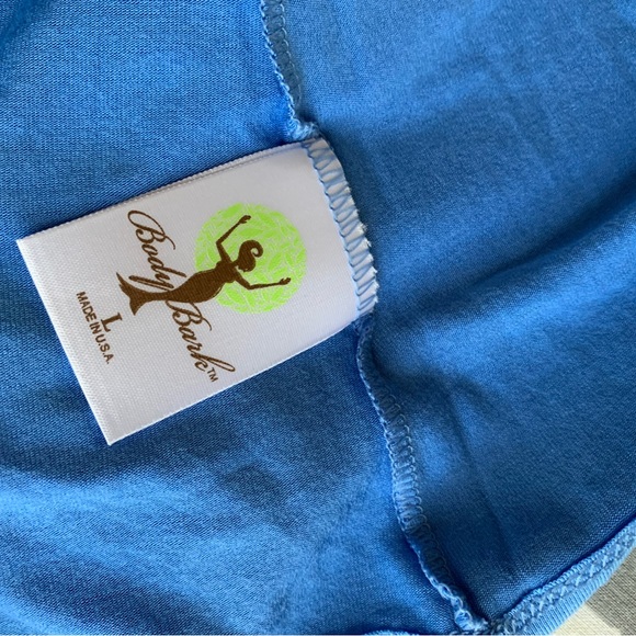 Blue SUPER SOFT Tank Top by Body Bark Made in USA, Size Large MICROMODAL Fabric - Picture 5 of 8